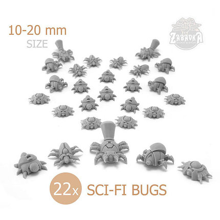 Сай-Фай Жуки / Sci-Fi Resin Bugs (10-20 мм)  Zabavka, фото 2