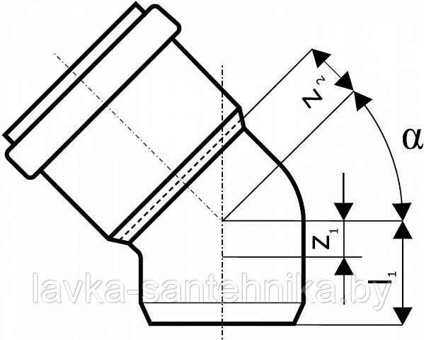 Отвод (ø110, 15º) VALFEX для наружной канализации - фото 2 - id-p155091569