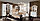 Спальня Инесса -5с с туал. столом. Цвет: жемчуг, орех. (5-ти дв.шк., сп.место 180*200 см), фото 9