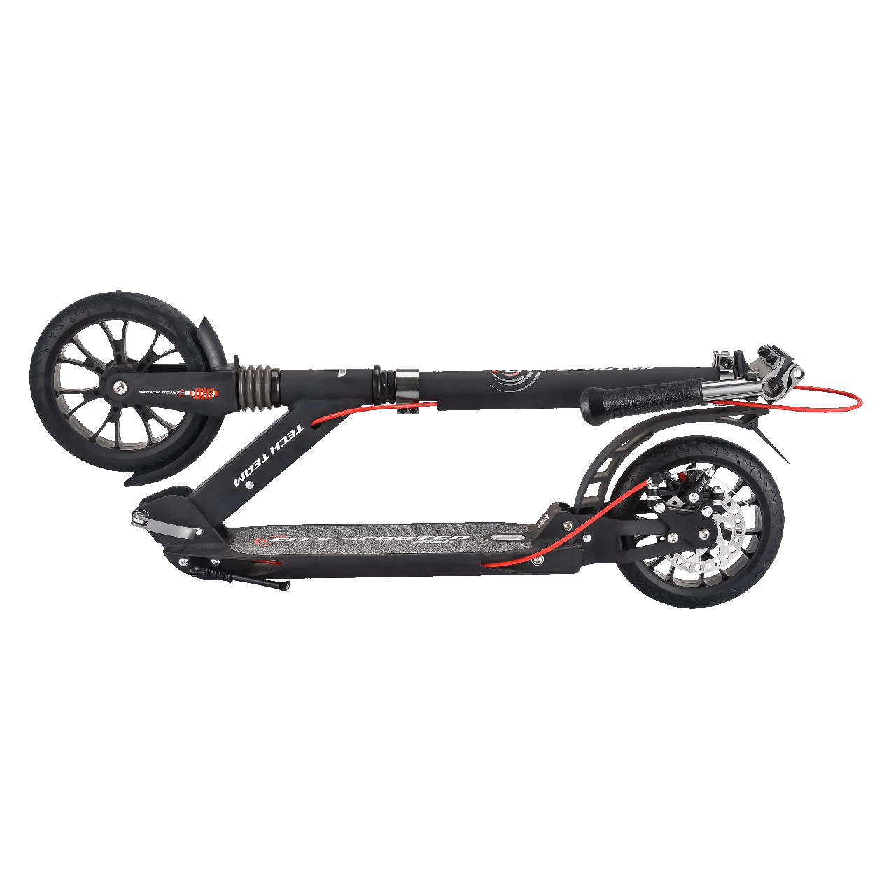 Cамокат Tech Team City Scooter Disk Brake 2021 (черный) - фото 3 - id-p155093921