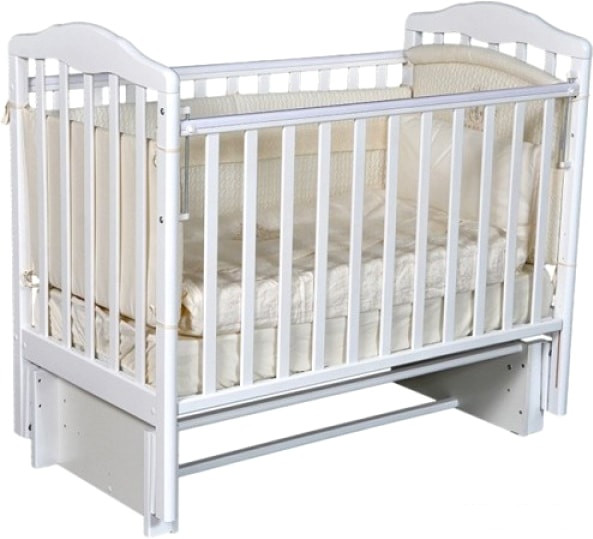 Классическая детская кроватка Антел Алита-3/5 (белый) - фото 1 - id-p153459138