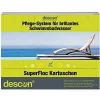 Химия для бассейна DESCON® SuperFloc 8x125g, 1 кг, флокулянт в картриджах, Германия