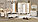 Спальня Амели-5С с туал. столом (5-ти дв.шк., сп.место 180*200 см).) Цвет: белый золотой патиной., фото 2