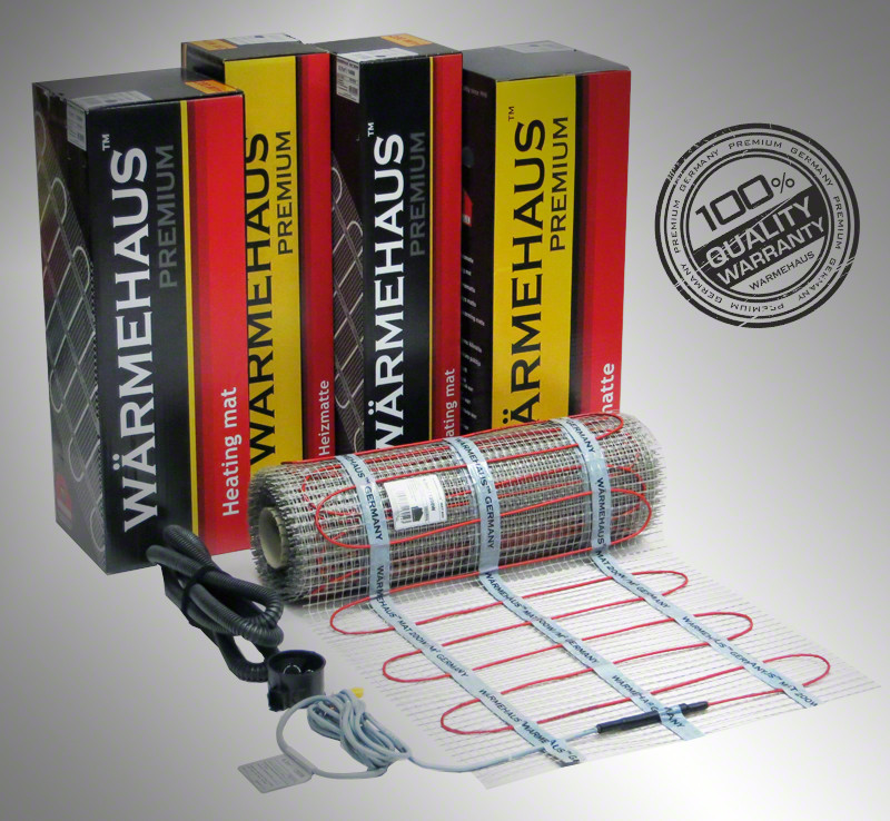 WarmeHaus 200w/m2  площадь 3,5 м2. Теплый пол (Нагревательный мат)
