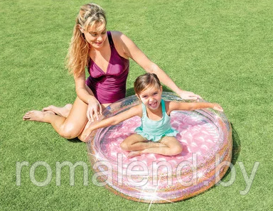 Бассейн надувной детский INTEX с блёстками Glitter Mini Pool, размер 86х86х25см, арт.57103NP - фото 3 - id-p155167260