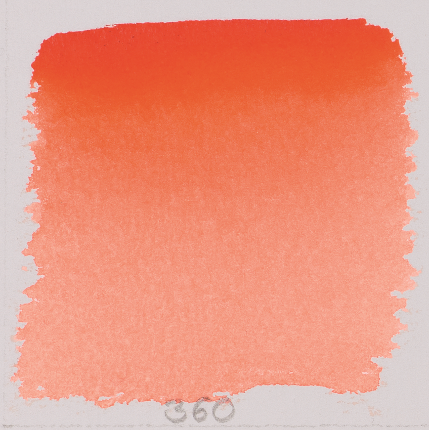 Акварель Schmincke Horadam, туба 5 мл, оранжево-красный перманентный, permanent red orange, №360 - фото 2 - id-p155043338