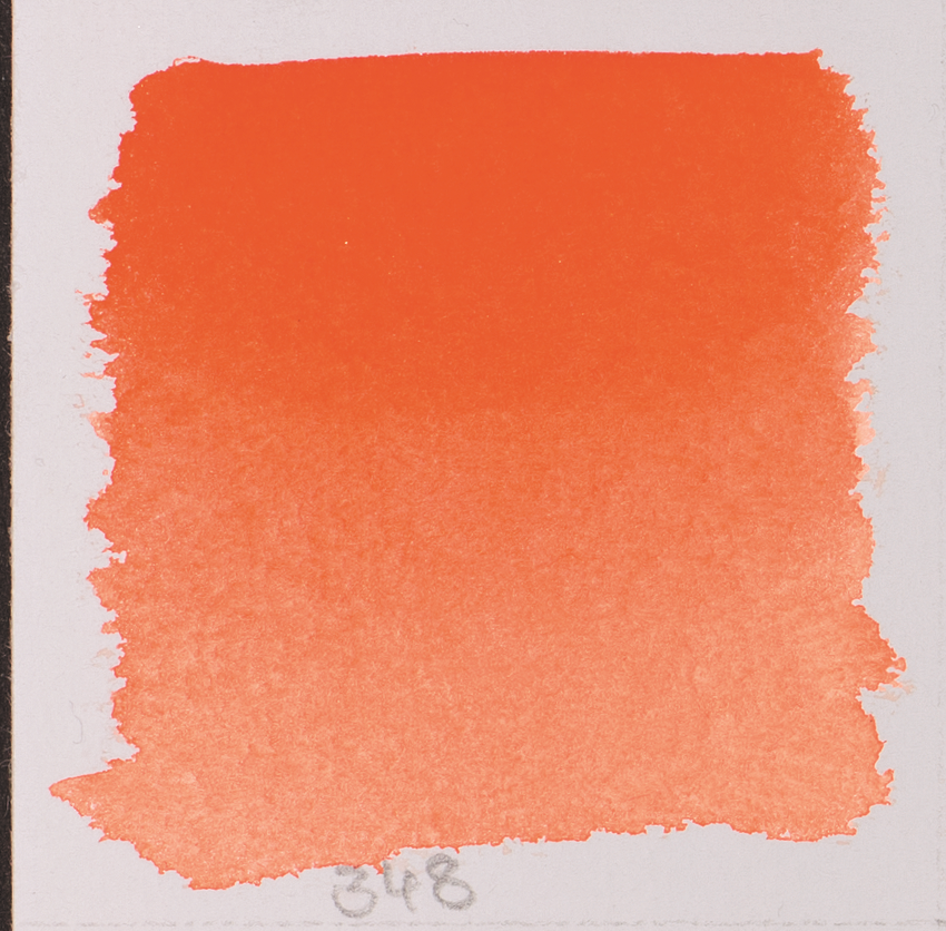 Акварель Schmincke Horadam, туба 5 мл, кадмий оранжево-красный, cadmium red orange, №348 - фото 2 - id-p155043300