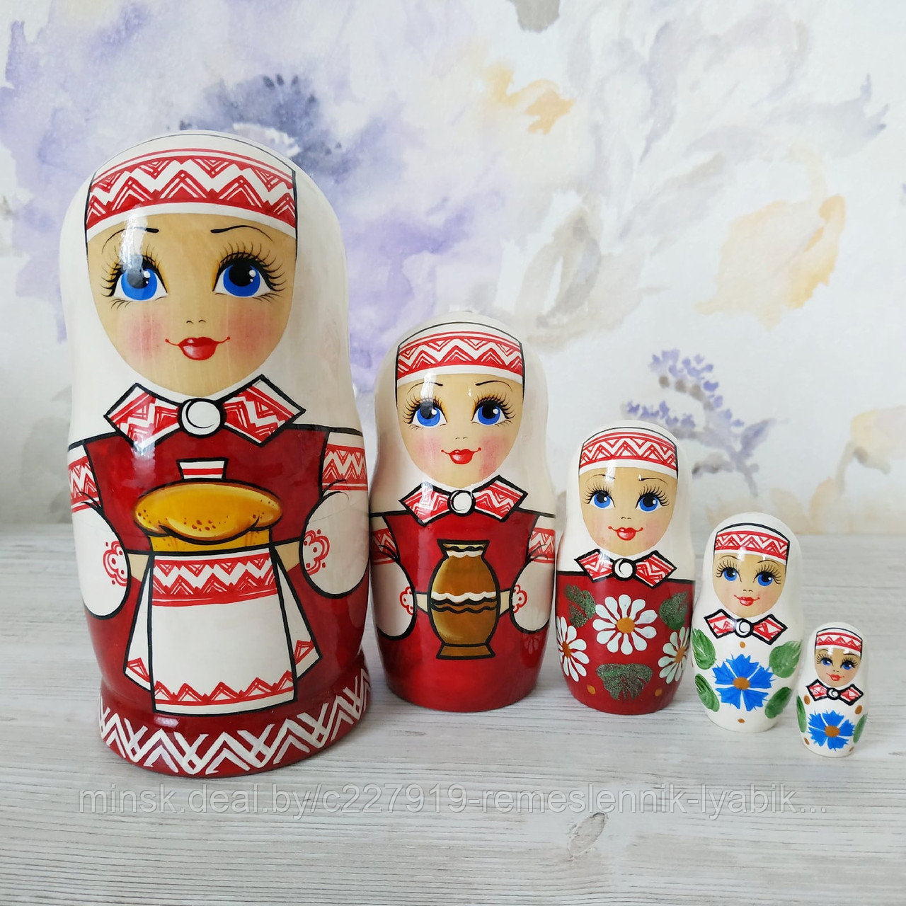 Матрёшка на 5 частей! Ручной работы! Матрёшка Минск!