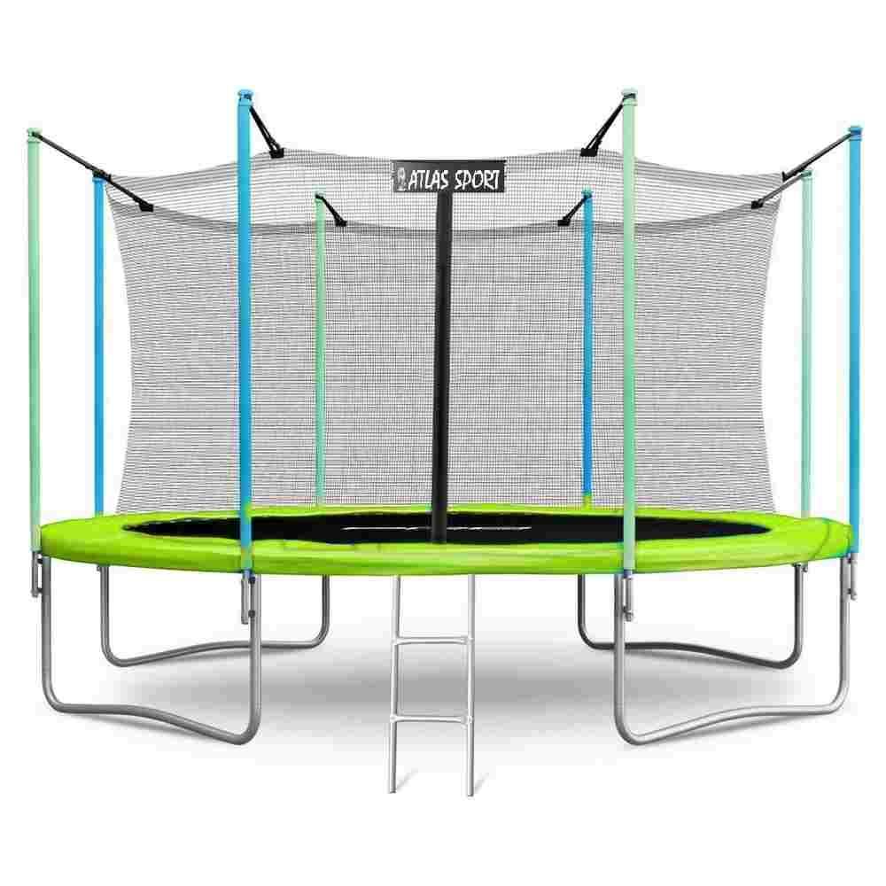 Батут Atlas Sport 374 см с внутренней сеткой и лестницей (12 ft INSIDE) - фото 4 - id-p155180977