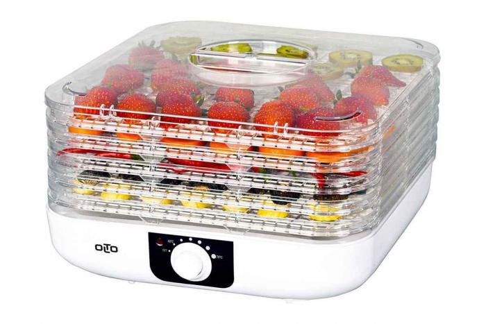 Электрическая сушилка для овощей и фруктов OLTO FD-105 электросушилка ягод грибов мяса рыбы яблок зелени трав