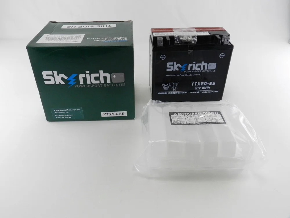 Аккумулятор 18А (170*85*160) сухозаряженный с кислотой SKYRICH