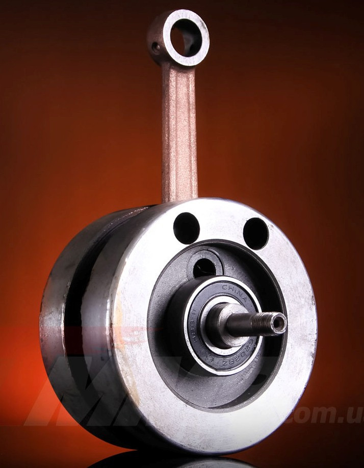 Коленвал веломотора для 47мм 80см3 заводской - фото 1 - id-p155200051