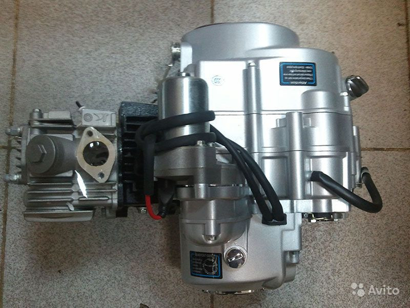 Двигатель Актив 125см3/125куб в сборе полуавтомат оригинал - фото 1 - id-p155204995