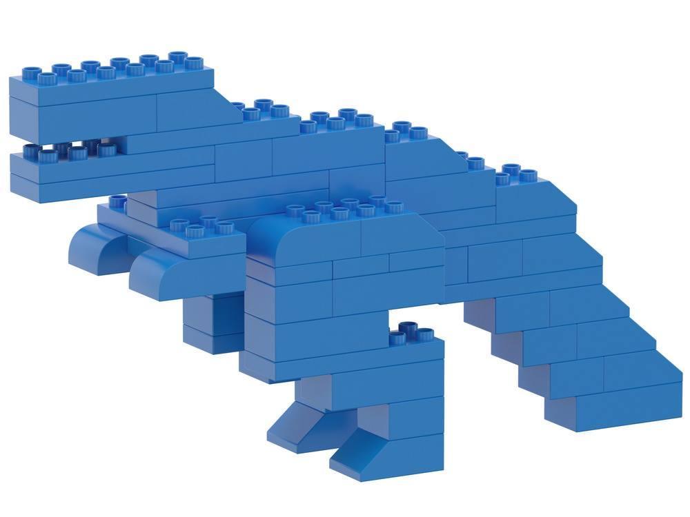 Конструктор-кубики NOBI PRO L 60 деталей синий (Европа) - фото 5 - id-p155201602