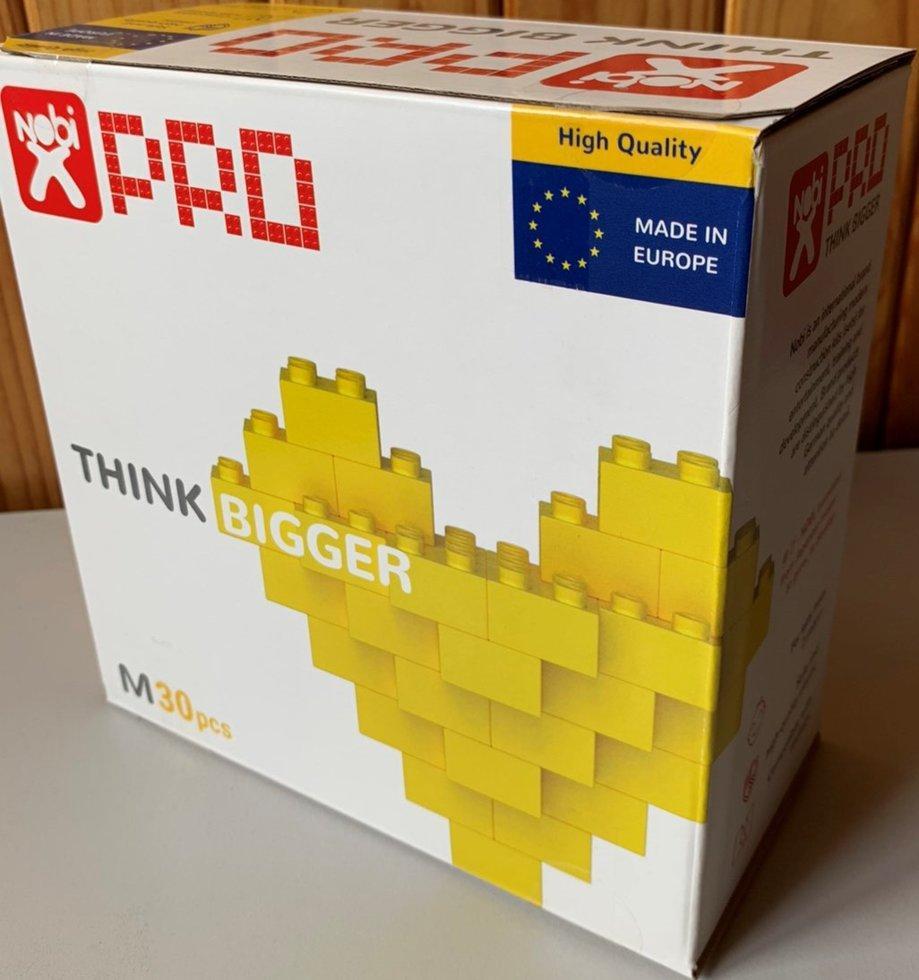 Конструктор-кубики NOBI PRO L 60 деталей желтый (Европа) - фото 1 - id-p155201603