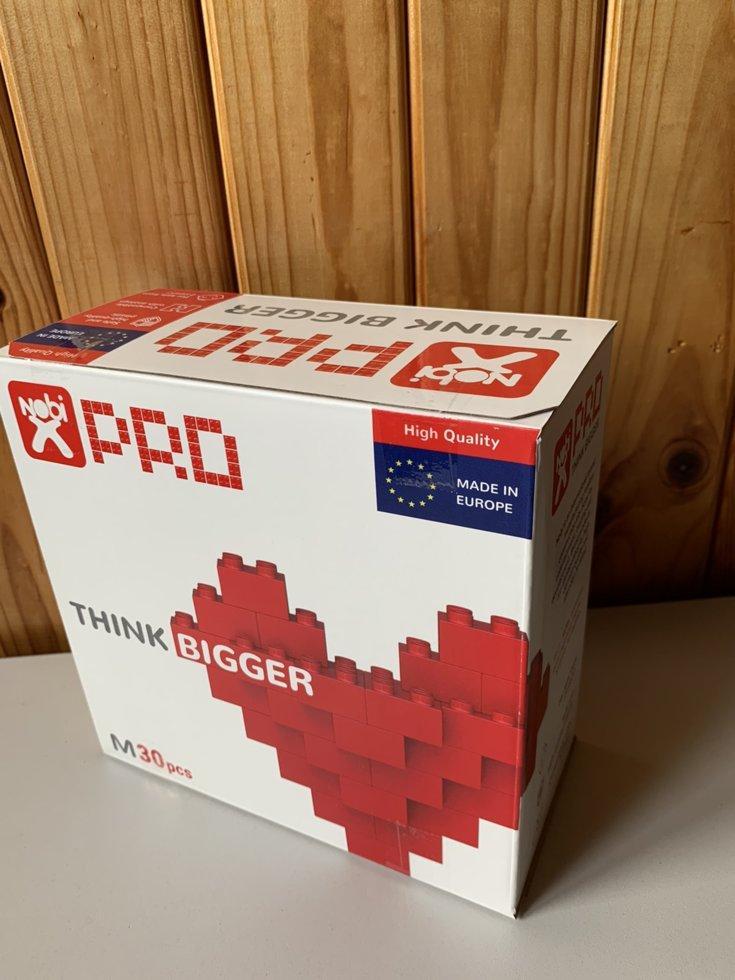 Конструктор-кубики NOBI PRO M красный 30 деталей (Европа) - фото 1 - id-p155201607
