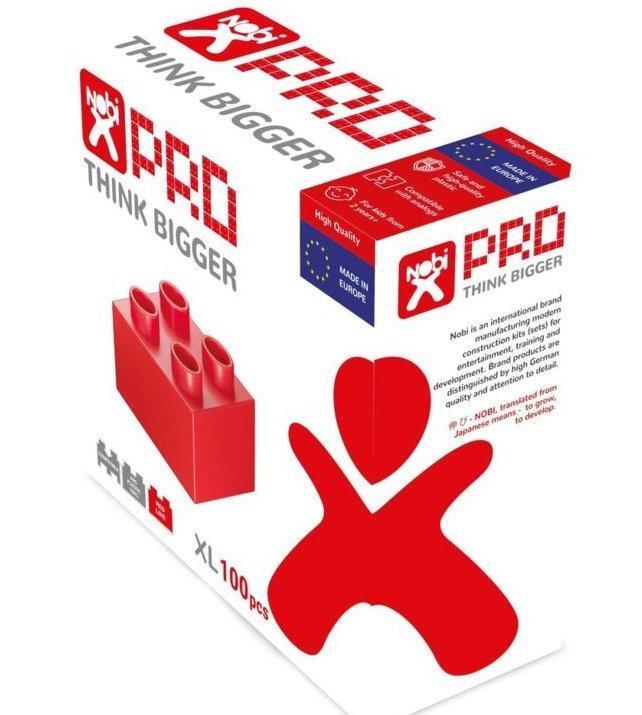 Конструктор-кубики NOBI PRO M красный 30 деталей (Европа) - фото 3 - id-p155201607