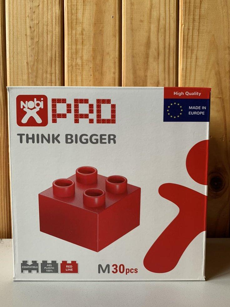 Конструктор-кубики NOBI PRO M красный 30 деталей (Европа) - фото 5 - id-p155201607