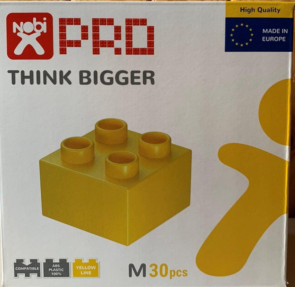 Конструктор-кубики NOBI PRO M 30 деталей желтый (Европа) - фото 2 - id-p155201610