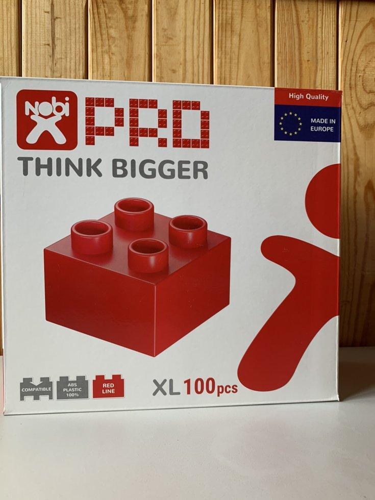 Конструктор-кубики NOBI PRO 100XL 100 деталей красный - фото 4 - id-p155201611