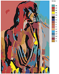 Картина по номерам, 60 х 90, RO163