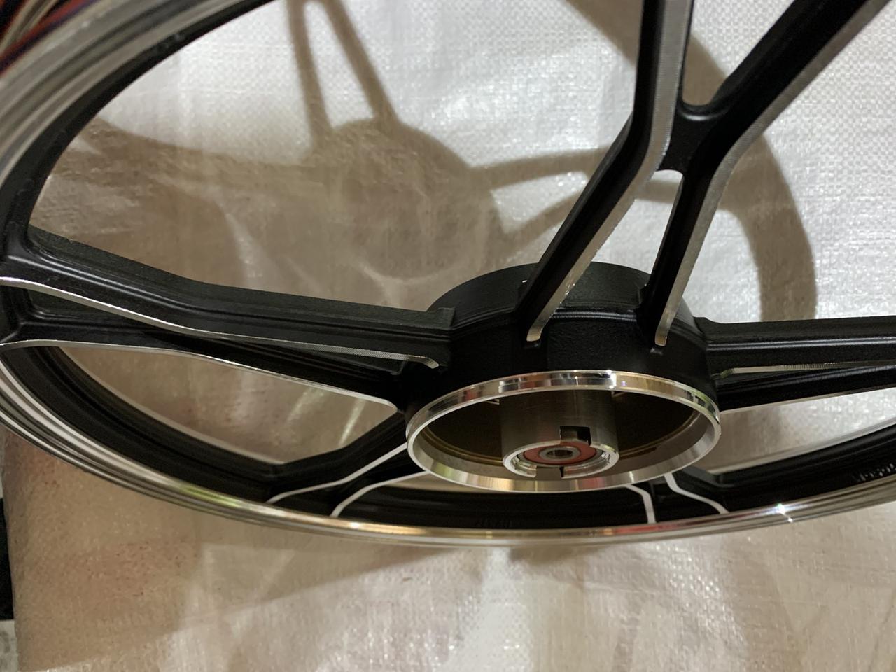 Диск колеса Дельта / Альфа передний чёрный литой - фото 2 - id-p155205103
