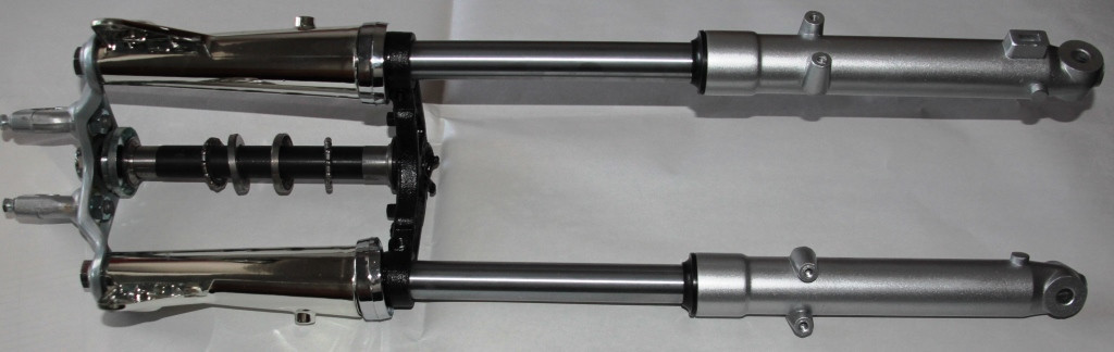 Амортизаторы передние в сборе Alfa d=27mm гидравлическая с внутренней пружиной NEW - фото 2 - id-p155205124