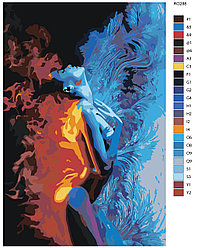 Картина по номерам, 60 х 90, RO288
