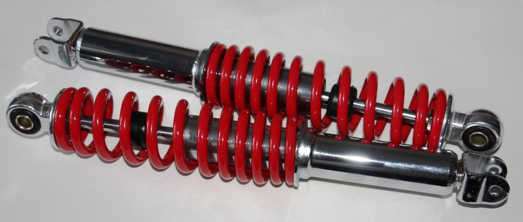Амортизатор GY6-150см3 (задний, жесткий) красный L-335мм - фото 1 - id-p155204206