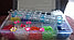 Детский набор Rainbow Loom резинки для плетения браслетов 2100 резинок 6 кулончиков, футляр, станок, фото 3