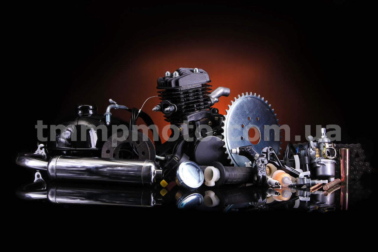 Веломотор/дырчик F80 см3 на велосипед 80 сс со стартером - фото 2 - id-p155204363