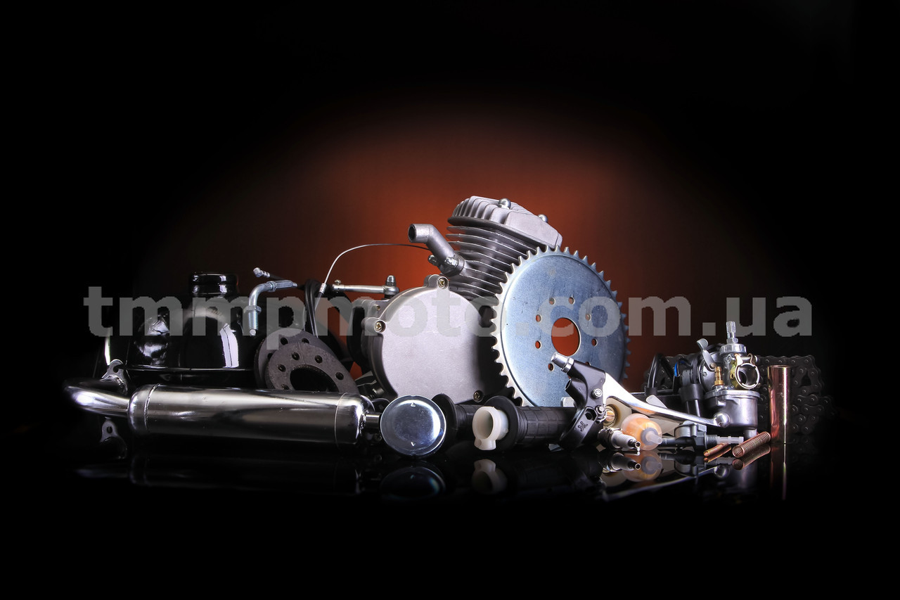 Веломотор/дырчик F80 см3 на велосипед 80 сс со стартером - фото 4 - id-p155204363
