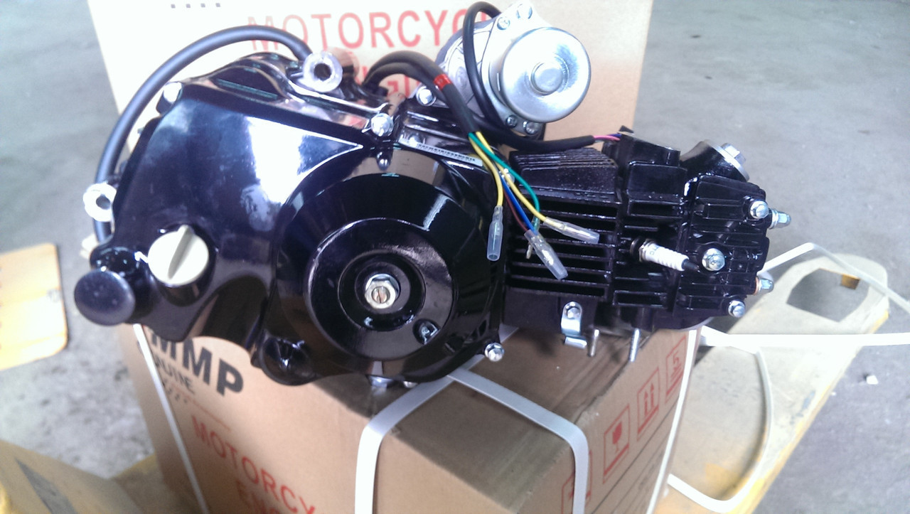 Мотор в сборе АТВ-110 см3 для квадроциклов ( 1 вперёд и 1 передача назад ) механика - фото 5 - id-p155203474