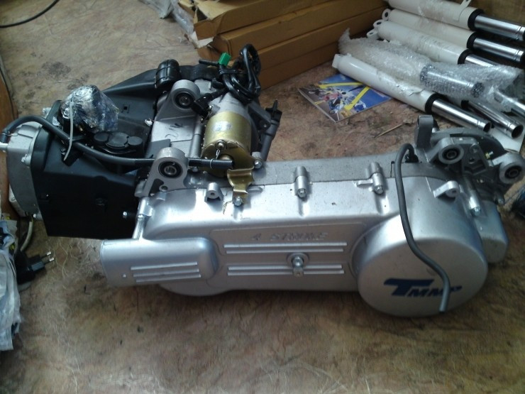 Двигатель 150куб Шторм 157QMJ (13" колесо) под два амортизатора - фото 3 - id-p155203478