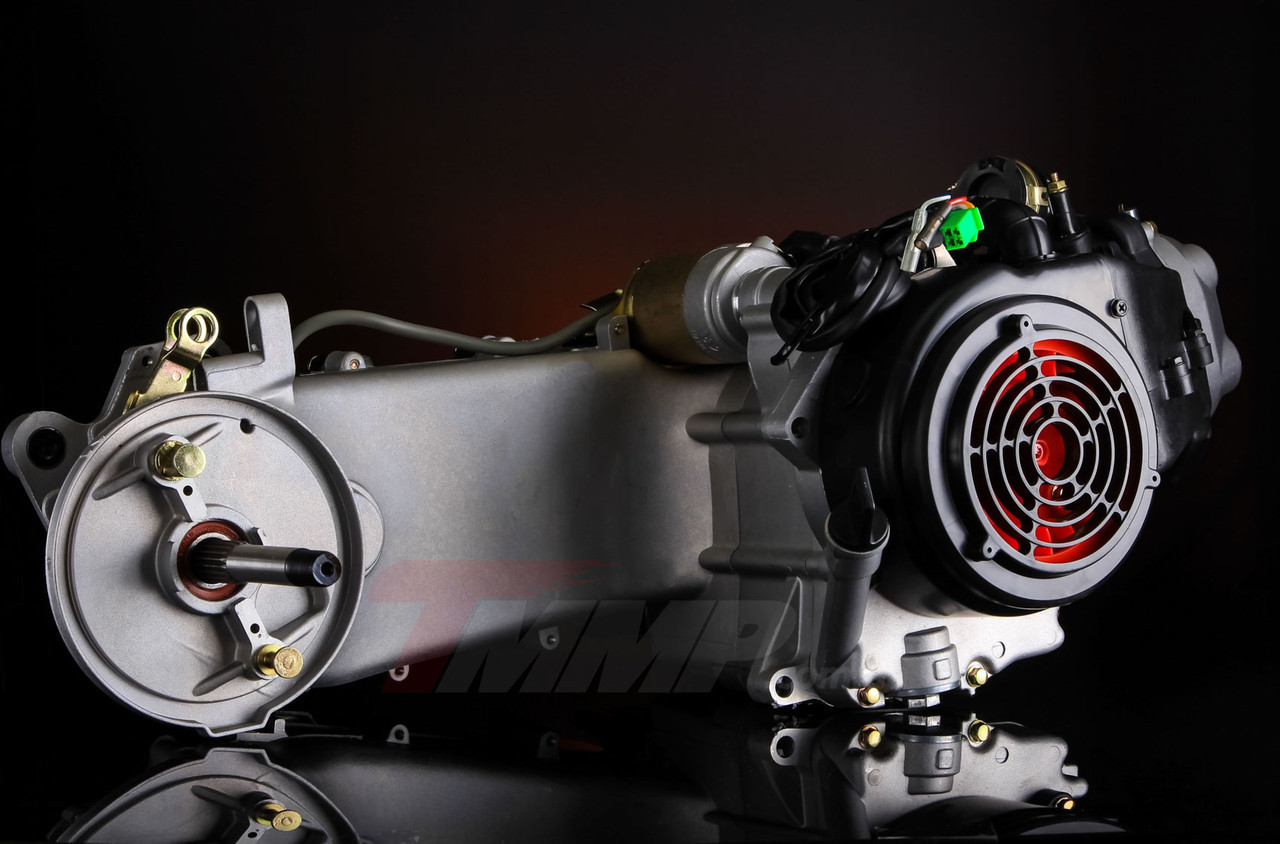 Двигатель в сборе 150куб 157QMJ (13"; колесо) под два амортизатора - фото 1 - id-p155205479