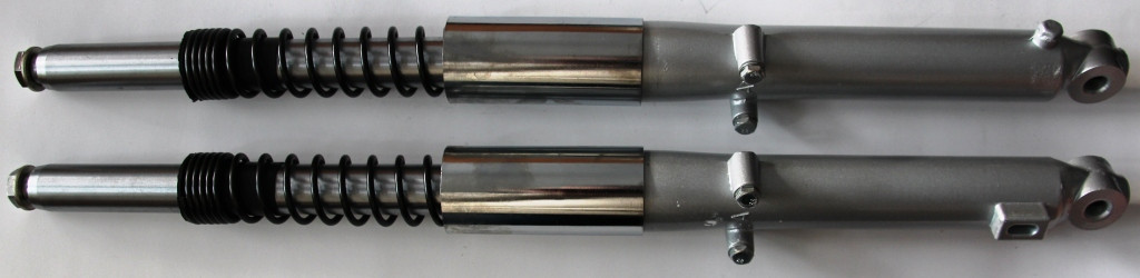 Амортизаторы передние (перья вилки) Delta (Ø25mm) с наружной пружиной - фото 2 - id-p155204500