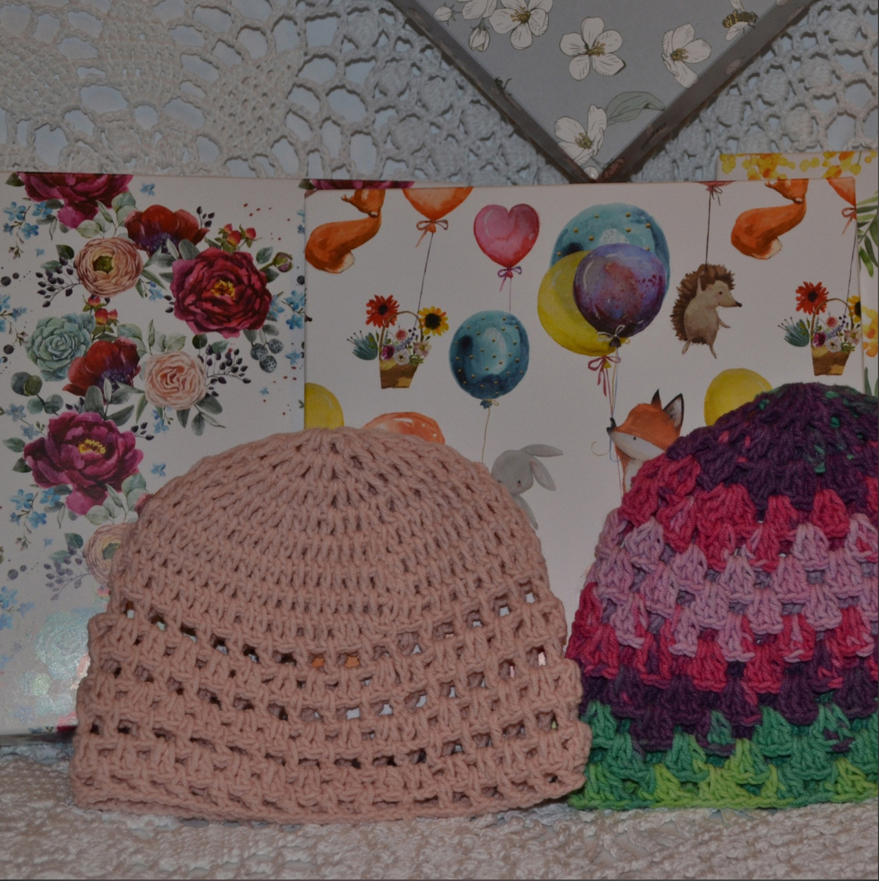 Комплект шапок для девочки - фото 5 - id-p121447882