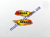 Наклейка Yamaha, огонь