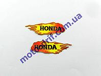 Наклейка Honda, огонь