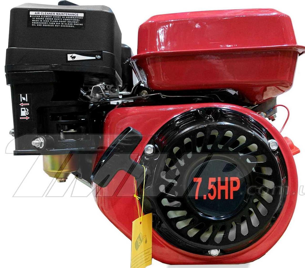 Двигатель мотоблок 170F d=25mm под шлиц (7,5 HP, датчик масла , бумажный фильтр) - фото 3 - id-p155205575