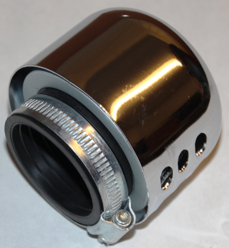 Фильтр нулевого сопротивления d=42mm с хромированным колпачком - фото 1 - id-p155202274