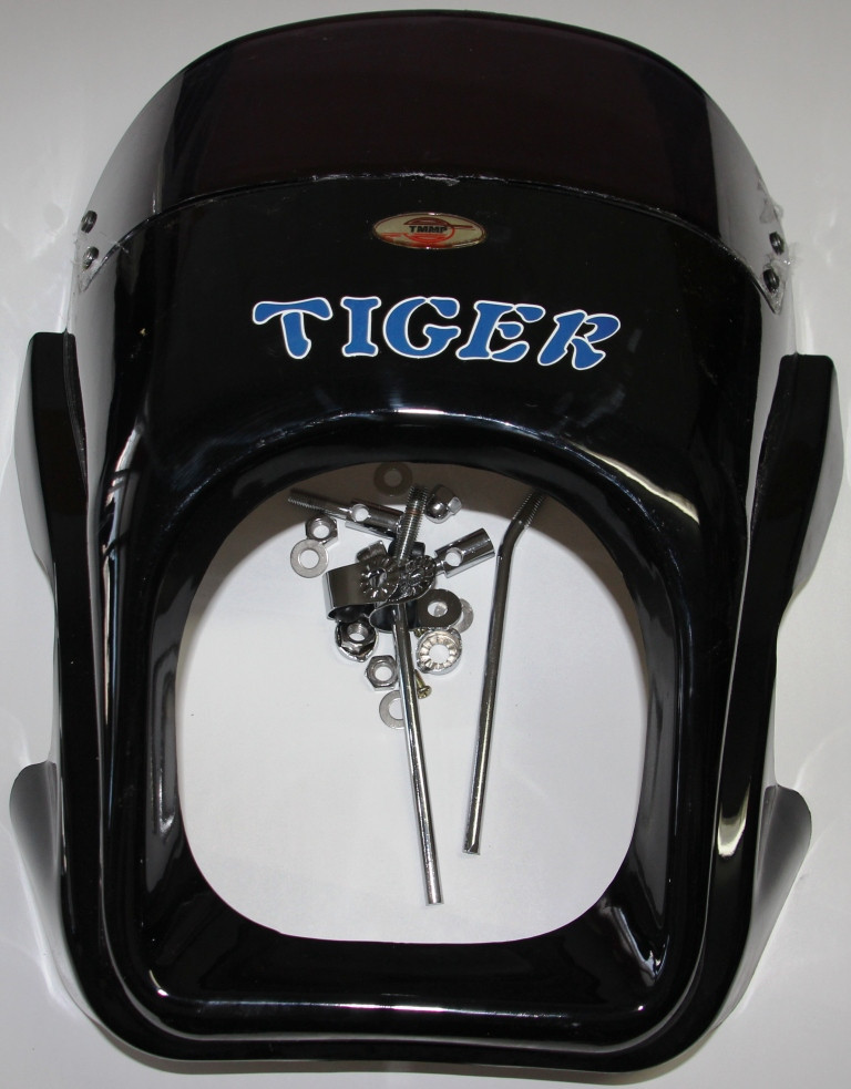 Обтекатель TIGER чёрный с креплением - фото 3 - id-p155202314