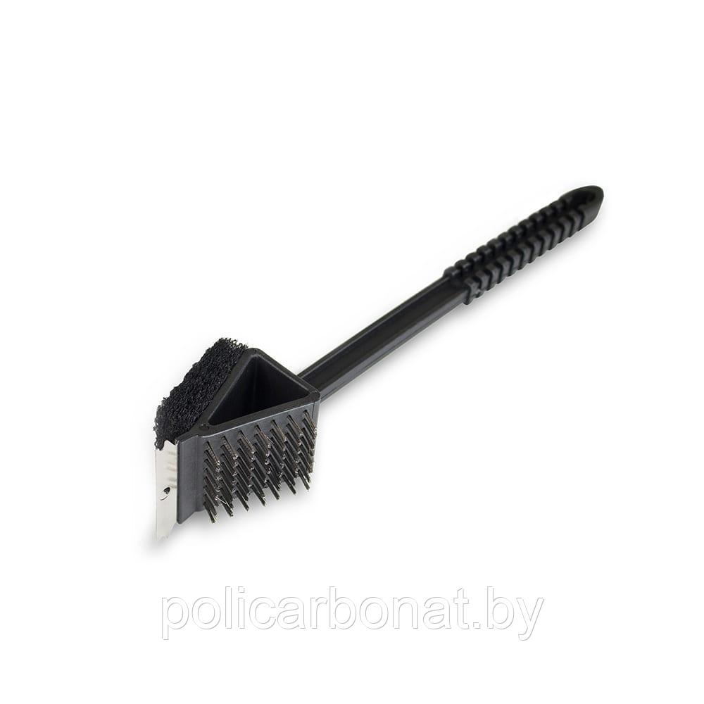 Щетка для гриля 2х-сторонняя Sahara 2 Sided Grill Brush, черный - фото 1 - id-p155218776