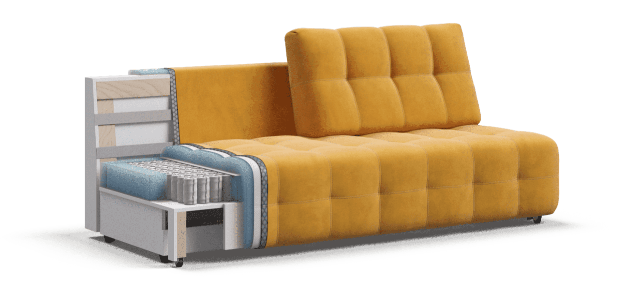 BOSS 2.0 Mini диван велюр Monolit маст - фото 4 - id-p155219021
