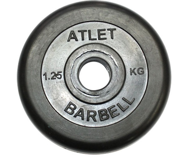 Диск обрезиненный 31 мм 1,25 кг MB-ATLETB31-1,25