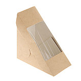 Упаковка для сэндвичей, на 3 шт. (130х130х50 мм) ЦЕНЫ БЕЗ НДС, фото 2