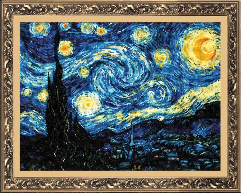 1088 ""Звездная ночь" по мотивам картины В. Ван Гога"***
