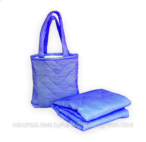 Пляжный комплект "Симба" (покрывало и сумка) синий