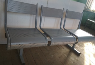 Секция сидений с перфорацией , трехместная,РБ - фото 1 - id-p155266163