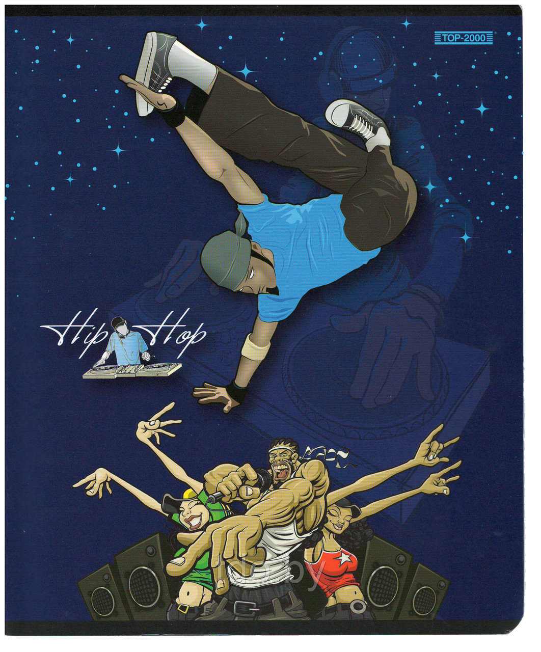 Тетрадь школьная в клетку. 12л, обложка картон, серия Hip Hop - фото 8 - id-p155267374